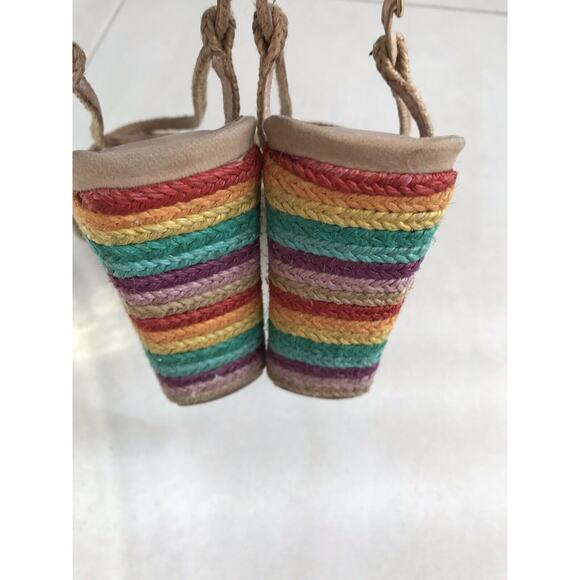 Revolve X Raye Cherie Rainbow Jute Strappy Sandals - Picture 10 of 12